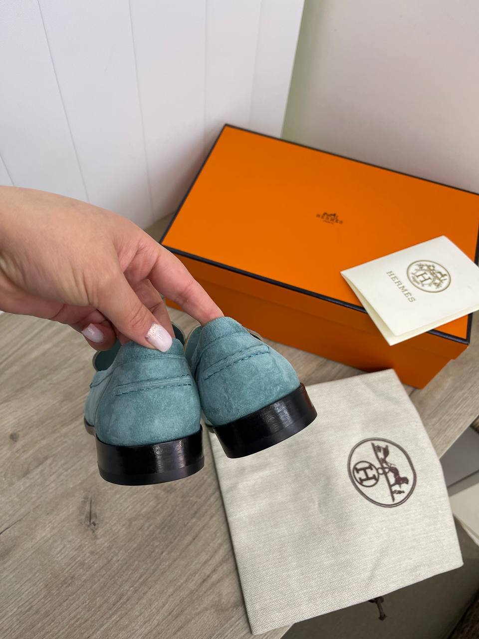 Люкс туфли Hermes BP-30214 Люкс туфли Hermes BP-30214