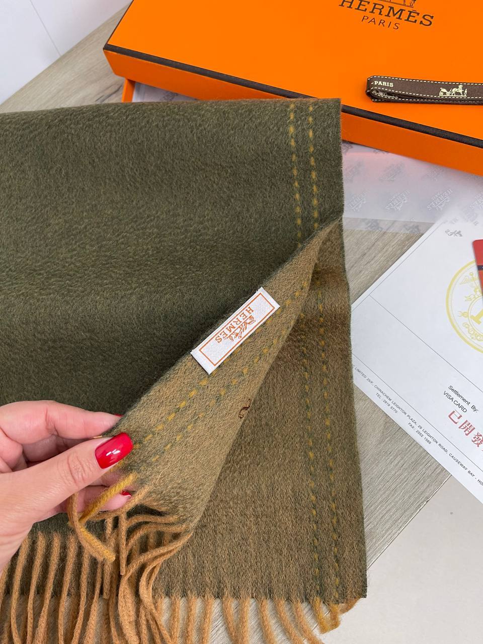 Шарф Hermes для мужчин BP-20555 Шарф Hermes для мужчин BP-20555