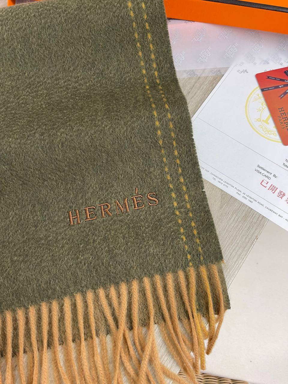 Шарф Hermes для мужчин BP-20555 Шарф Hermes для мужчин BP-20555