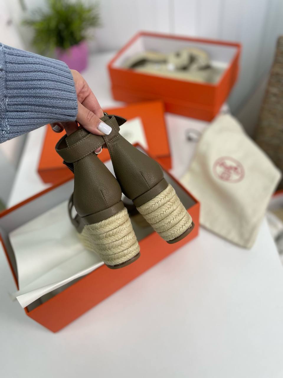 Трендовые эспадрильи Hermes Elda BP-30302 Трендовые эспадрильи Hermes Elda BP-30302