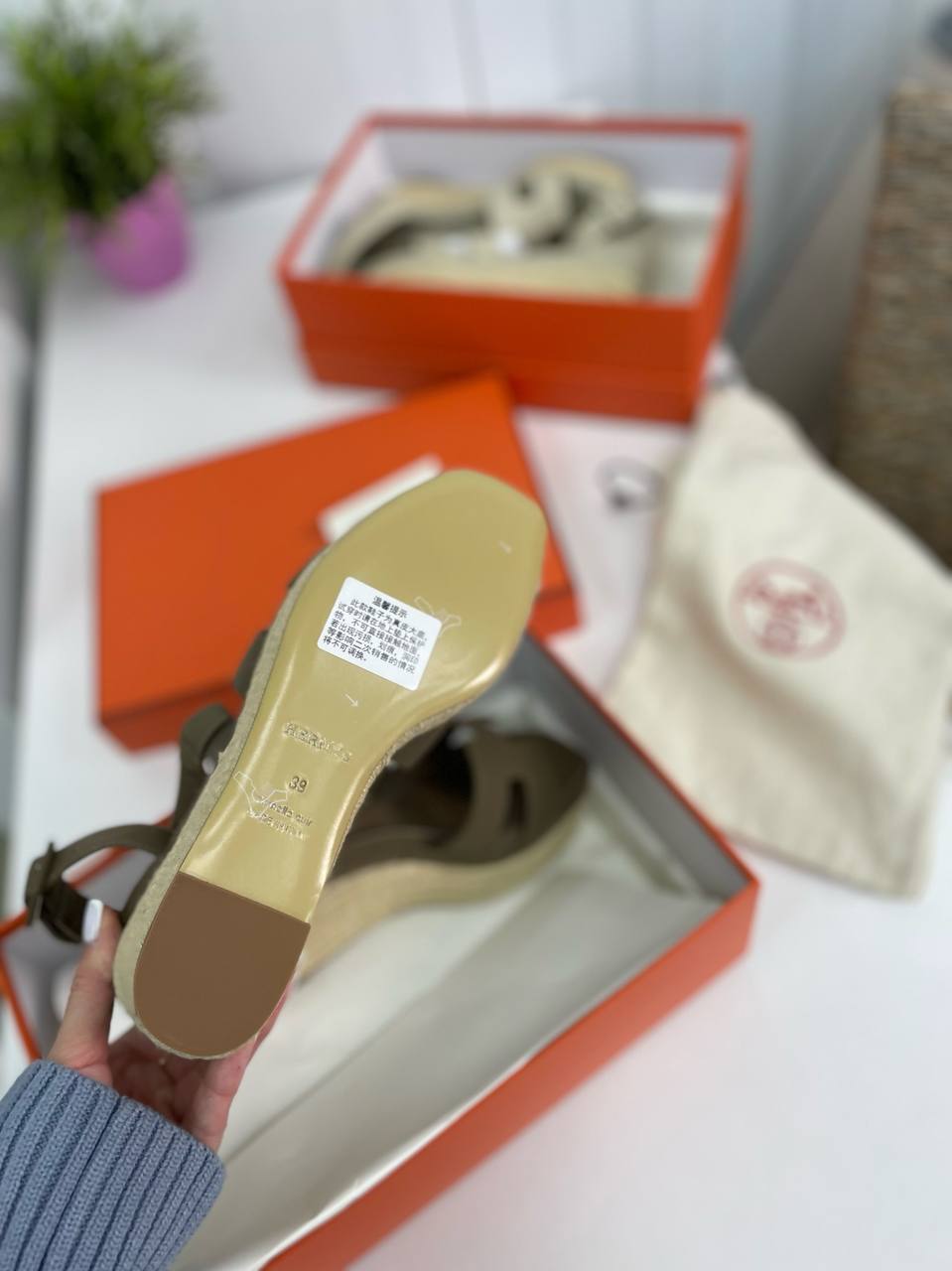 Трендовые эспадрильи Hermes Elda BP-30302 Трендовые эспадрильи Hermes Elda BP-30302