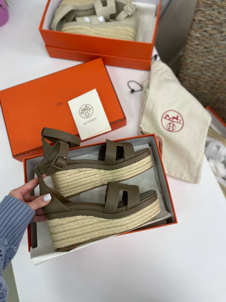 Трендовые эспадрильи Hermes Elda BP-30302 Трендовые эспадрильи Hermes Elda BP-30302