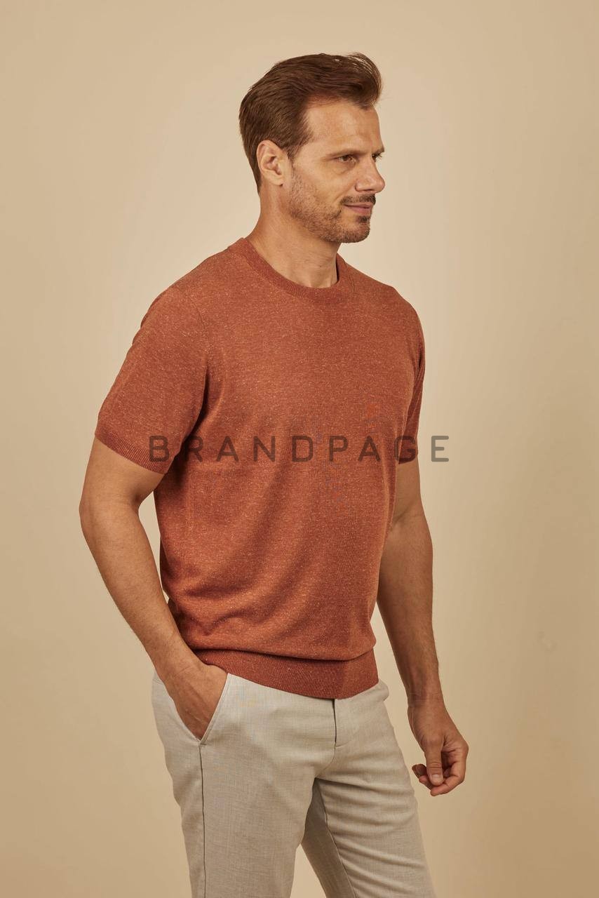 Футболка трикотажная из льна и тенселя RC BPLUX12340 Футболка трикотажная из льна и тенселя RC BPLUX12340