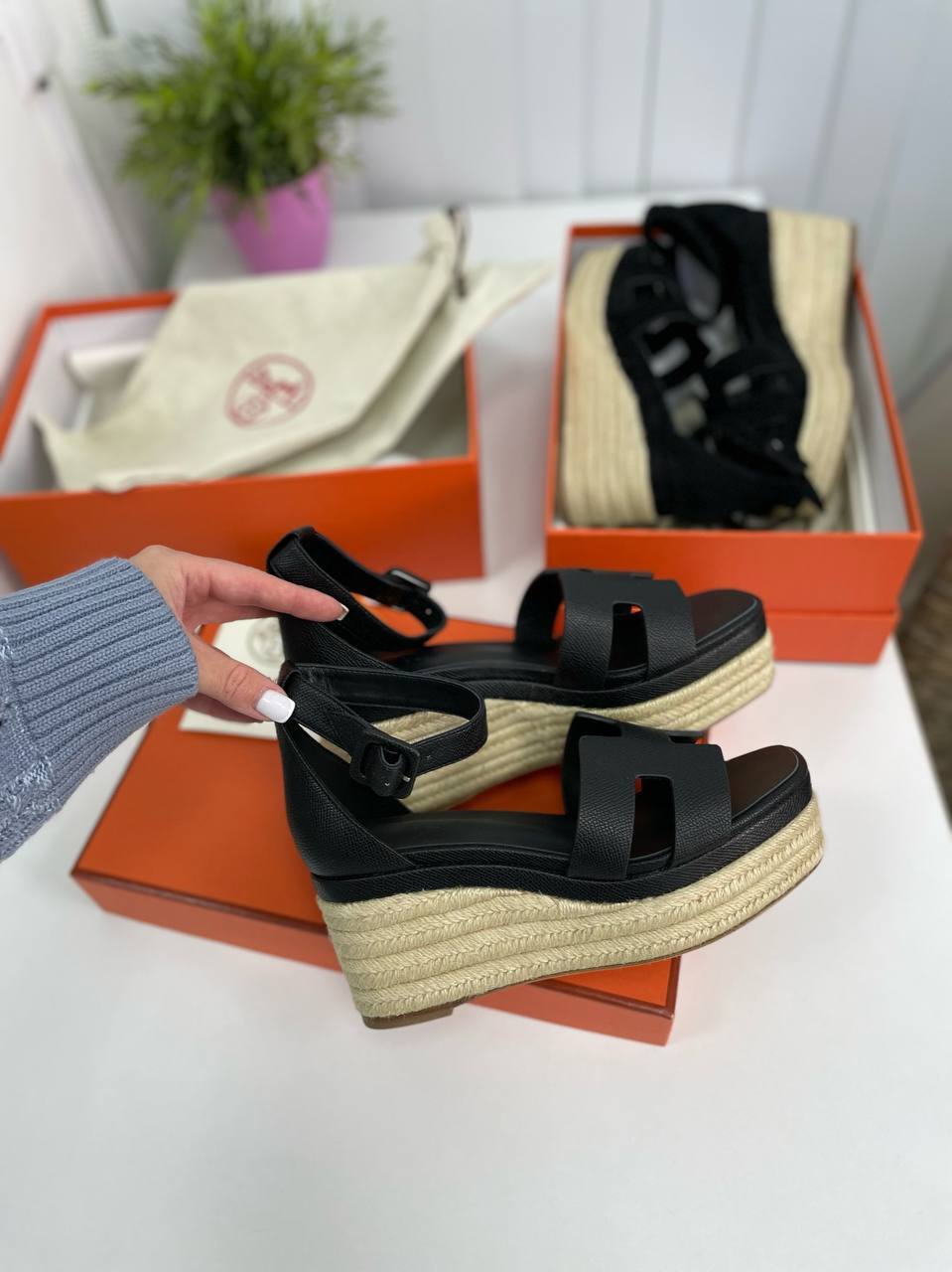 Коллекционные эспадрильи Hermes Elda BP-30300 Коллекционные эспадрильи Hermes Elda BP-30300