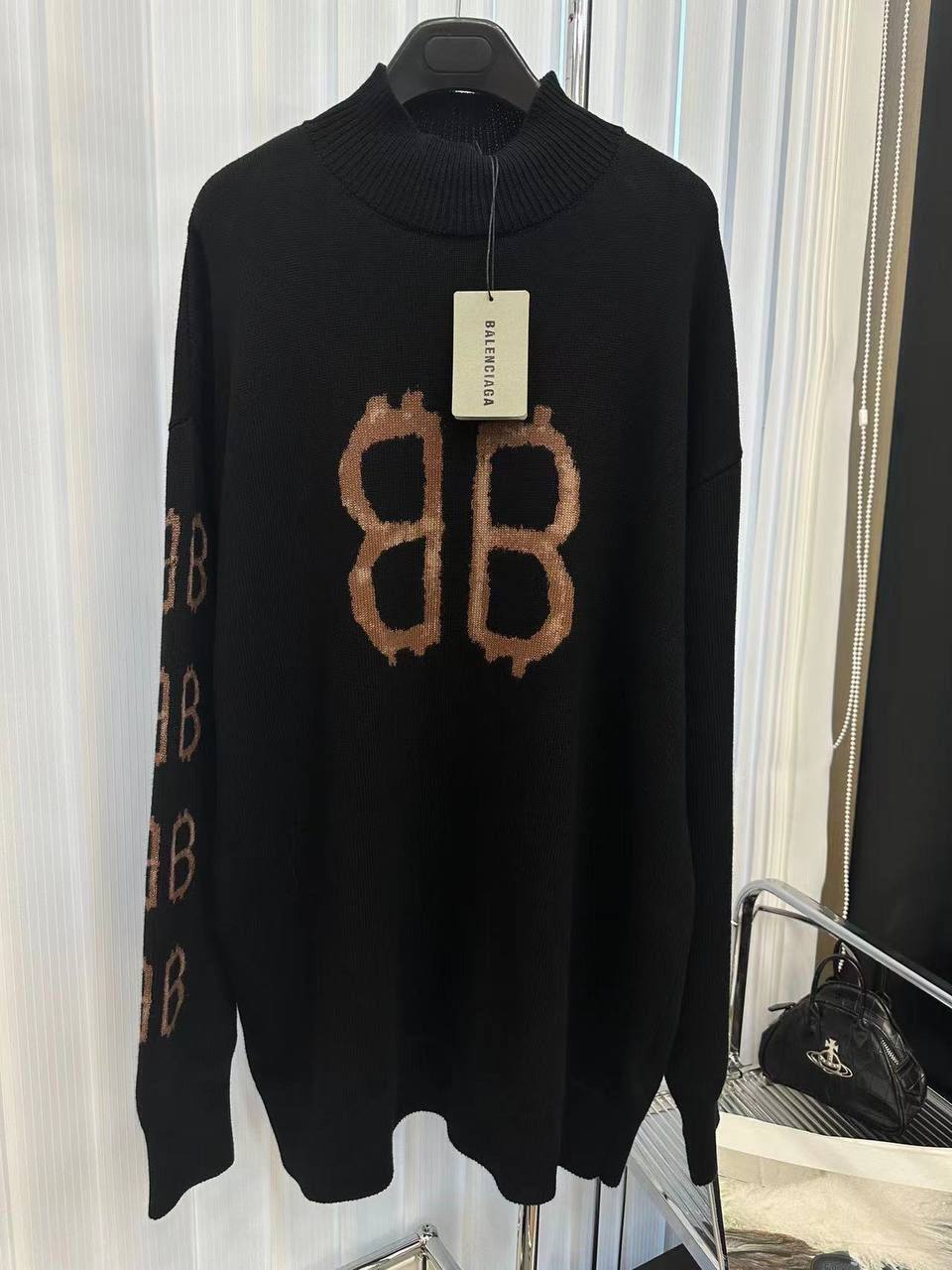 Balenciaga женский свитер премиум BP-43309 Balenciaga женский свитер премиум BP-43309