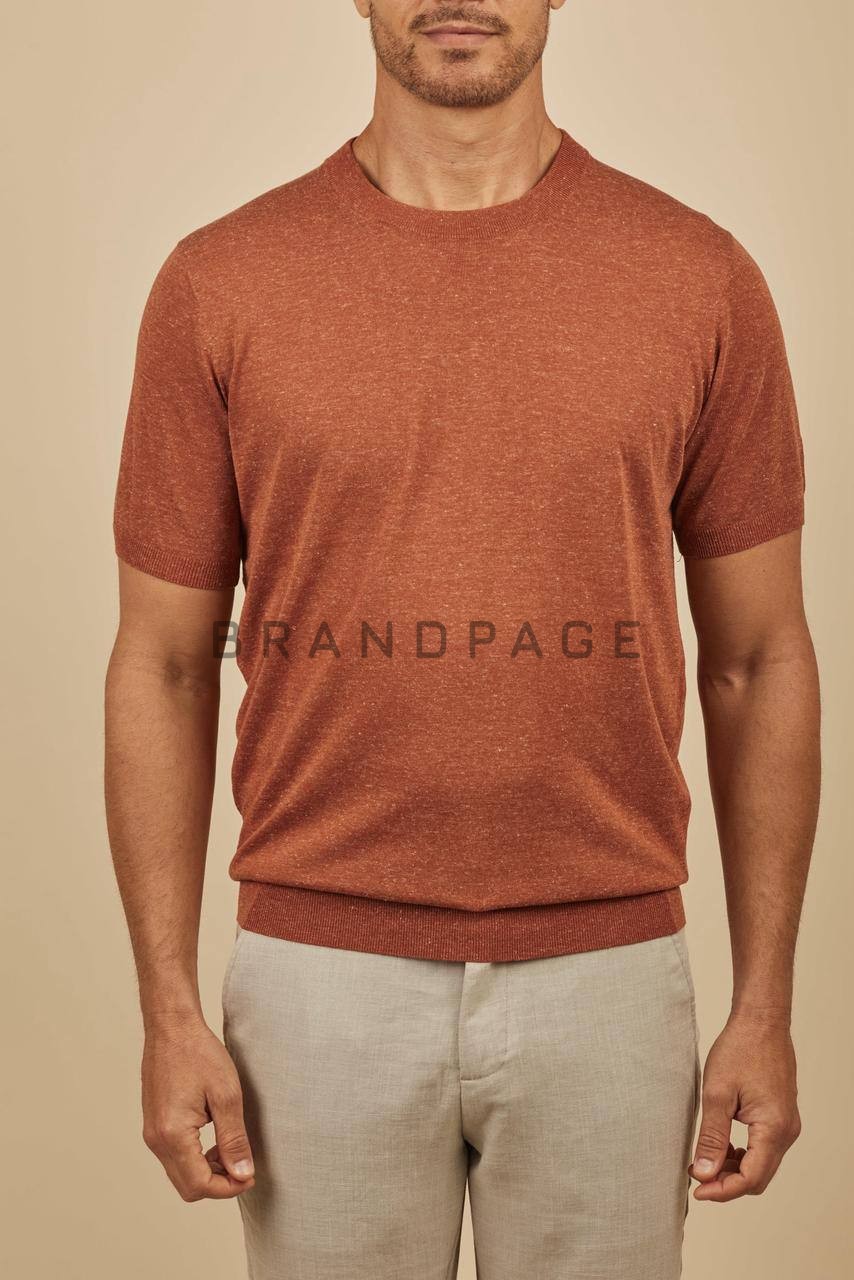 Футболка трикотажная из льна и тенселя RC BPLUX12340 Футболка трикотажная из льна и тенселя RC BPLUX12340