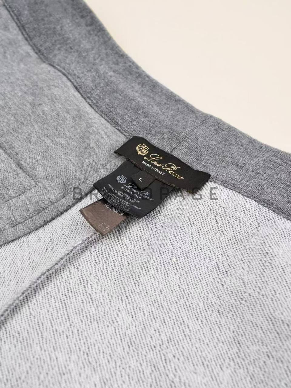 Трикотажные шорты из хлопка Loro Piana BPLUX12317 Трикотажные шорты из хлопка Loro Piana BPLUX12317