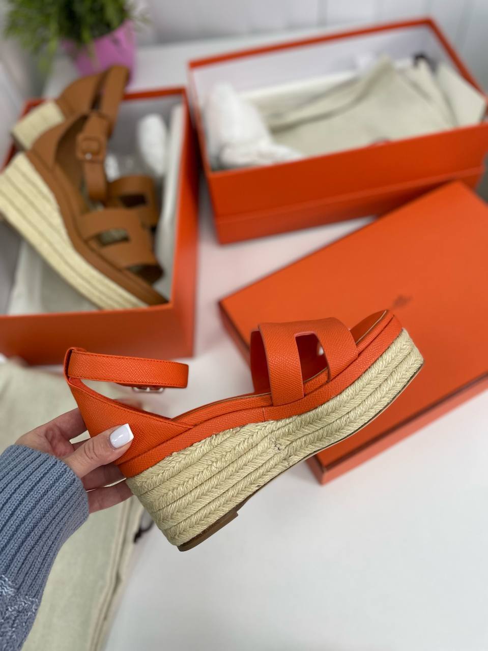 Повседневные эспадрильи Hermes Elda BP-30299 Повседневные эспадрильи Hermes Elda BP-30299