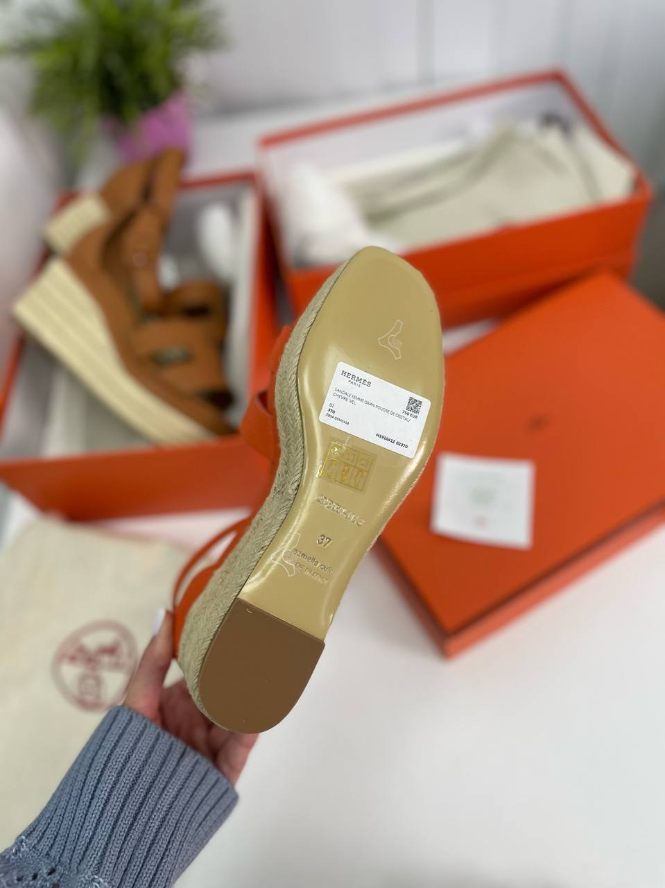 Повседневные эспадрильи Hermes Elda BP-30299 Повседневные эспадрильи Hermes Elda BP-30299