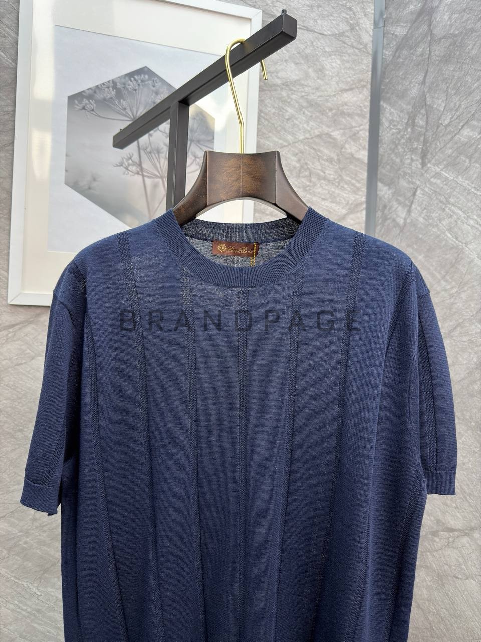 Футболка из льна и вискозы Loro Piana BPLUX13020 Футболка из льна и вискозы Loro Piana BPLUX13020