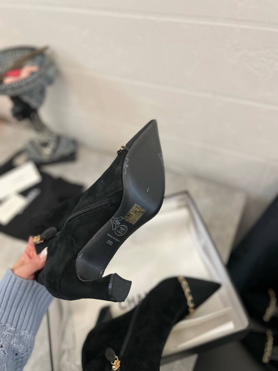 Ботильоны из люксовой коллекции Chanel BP-42871 Ботильоны из люксовой коллекции Chanel BP-42871