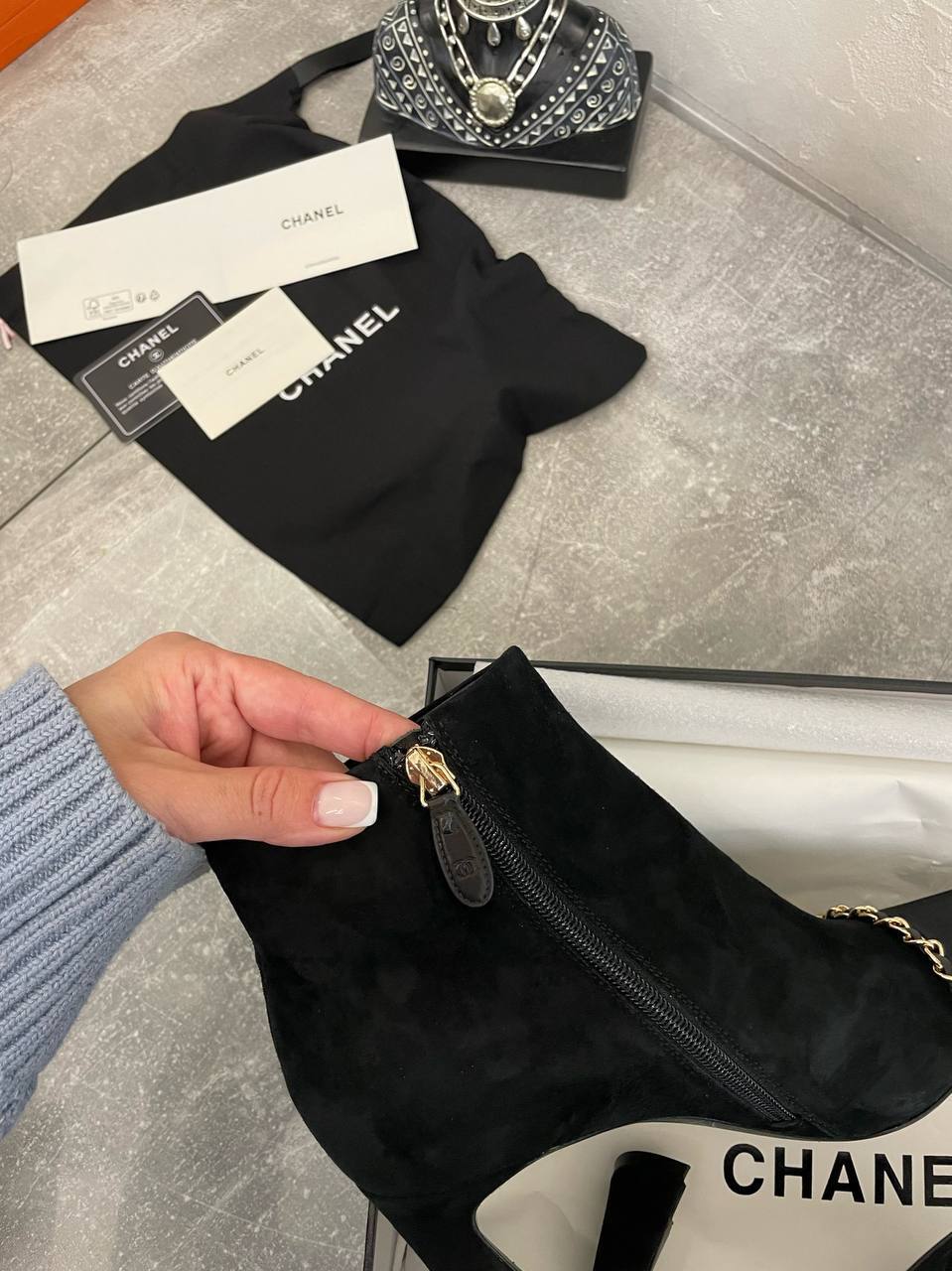 Ботильоны из люксовой коллекции Chanel BP-42871 Ботильоны из люксовой коллекции Chanel BP-42871