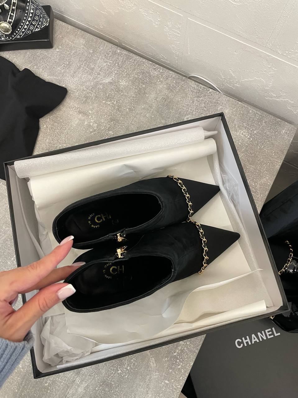 Ботильоны из люксовой коллекции Chanel BP-42871 Ботильоны из люксовой коллекции Chanel BP-42871