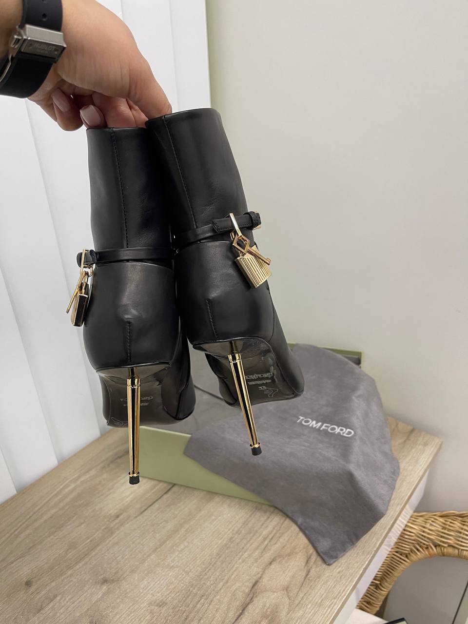 Кожаные премиум ботильоны Tom Ford BP-23153 Кожаные премиум ботильоны Tom Ford BP-23153