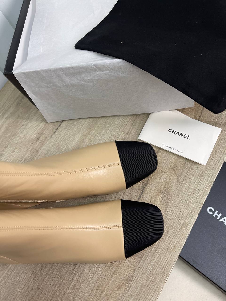 Комбинированные коллекционные ботильоны Chanel BP-23530 Комбинированные коллекционные ботильоны Chanel BP-23530