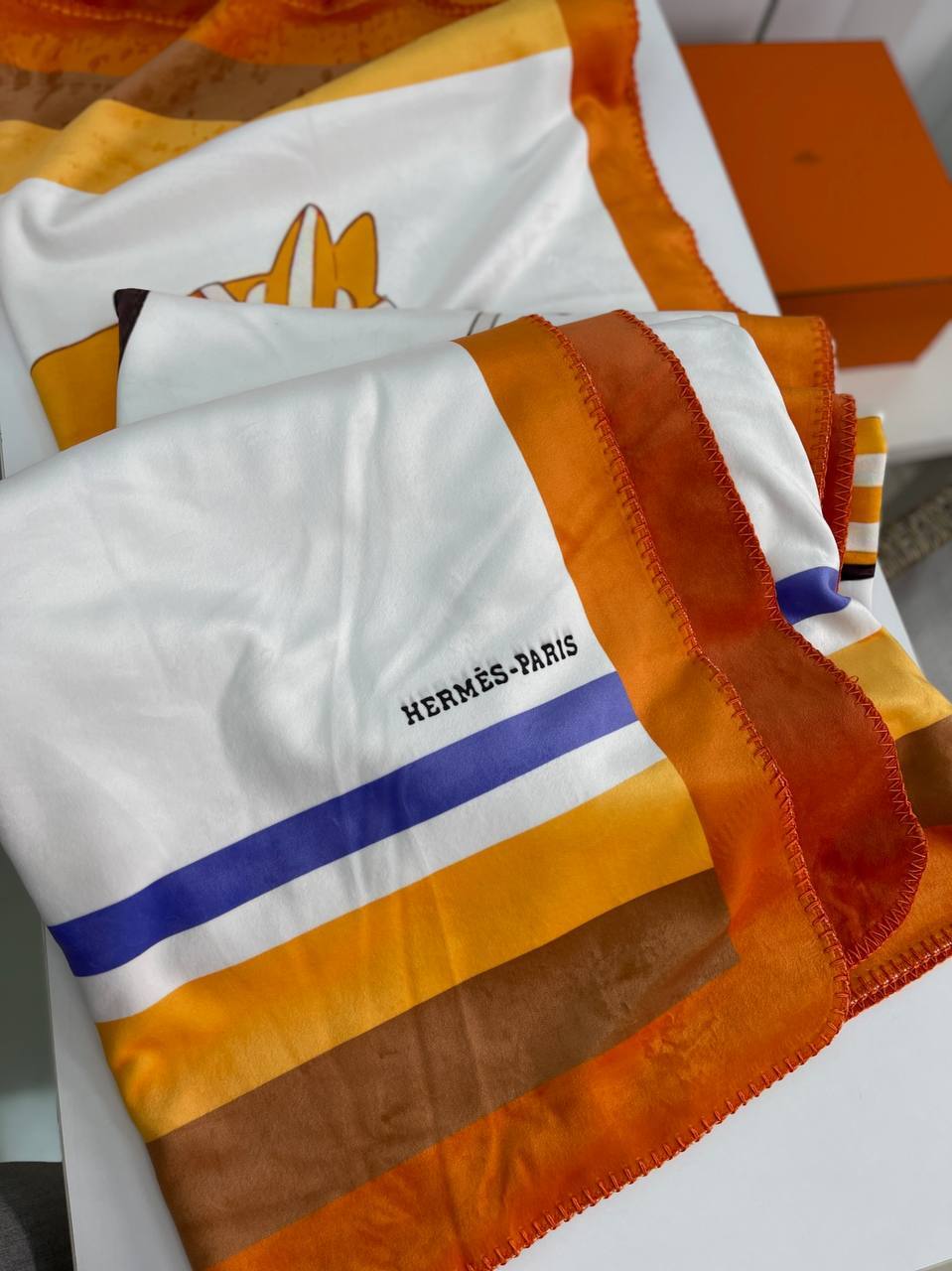 Hermes плед эксклюзивный BP-24475 Hermes плед эксклюзивный BP-24475