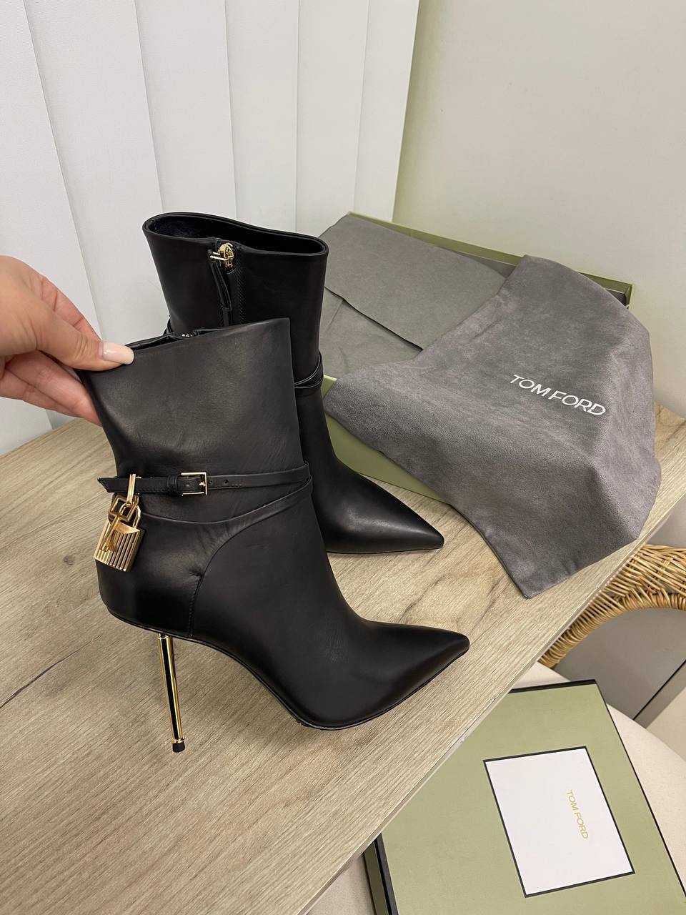 Кожаные премиум ботильоны Tom Ford BP-23153 Кожаные премиум ботильоны Tom Ford BP-23153