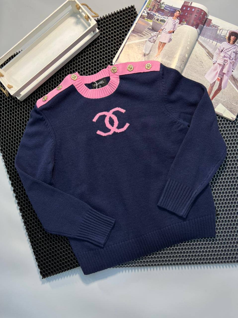 Премиум свитер женский Chanel BP-22023 Премиум свитер женский Chanel BP-22023