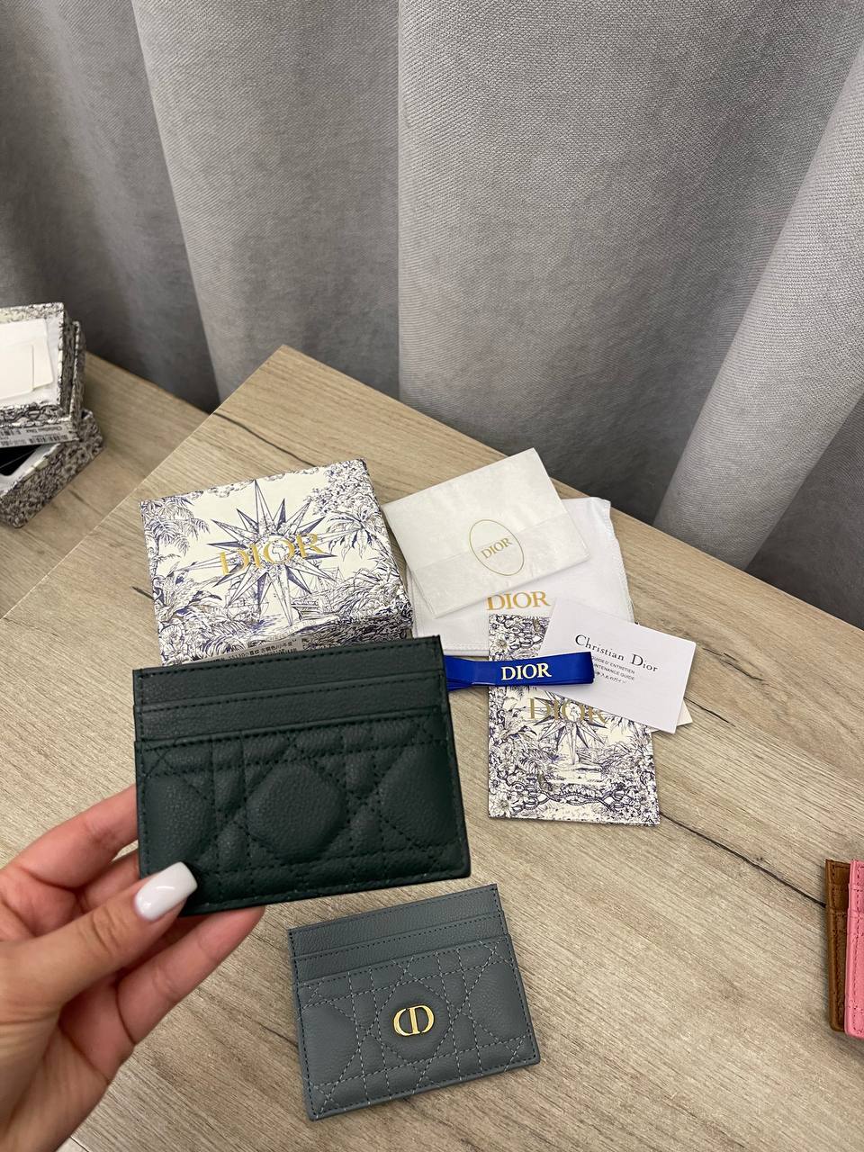 Черно-зеленый элитный картхолдер Christian Dior BP-50401 Черно-зеленый элитный картхолдер Christian Dior BP-50401