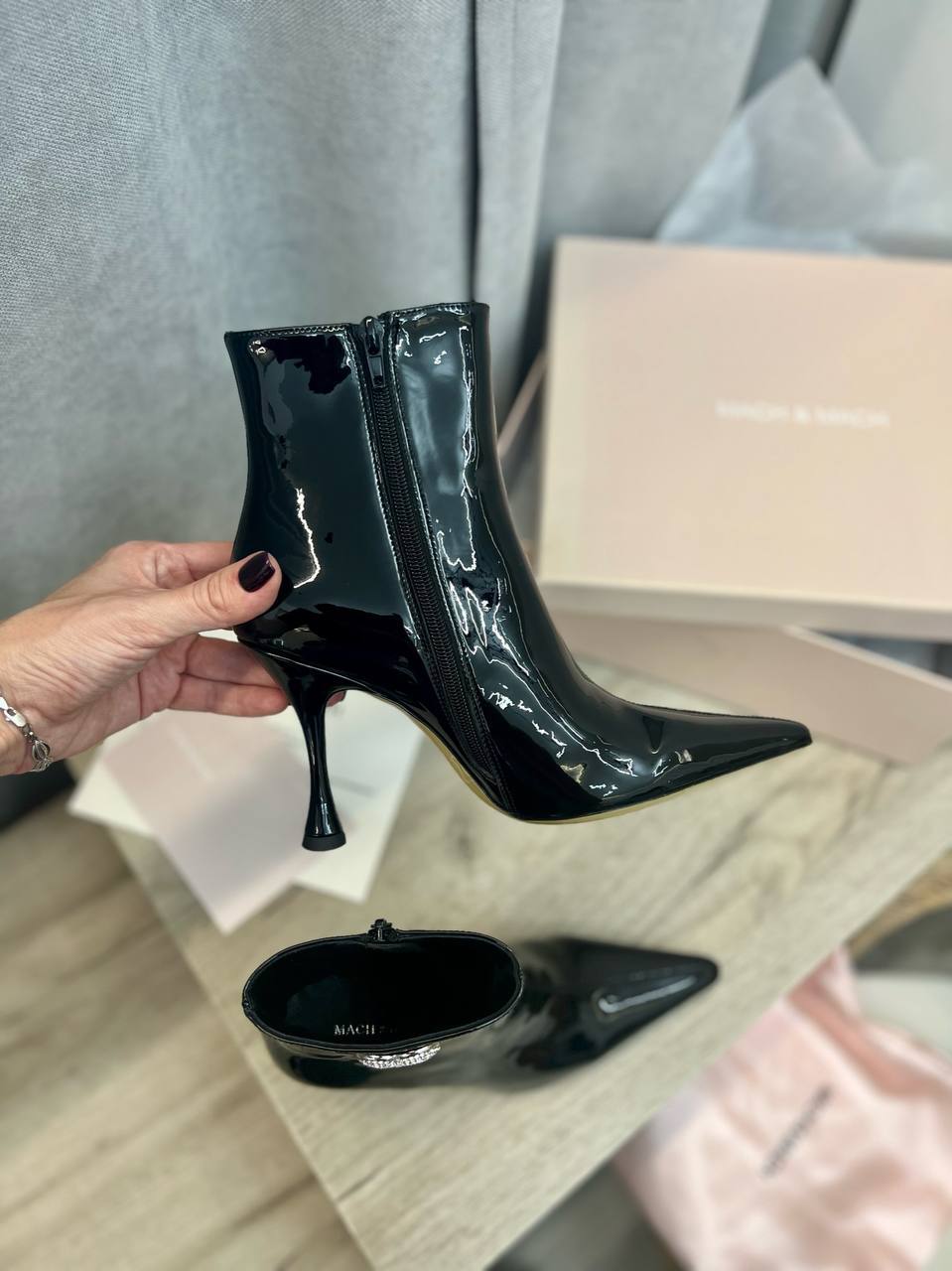 Трендовые ботильоны MACH & MACH BP-42521 Трендовые ботильоны MACH & MACH BP-42521