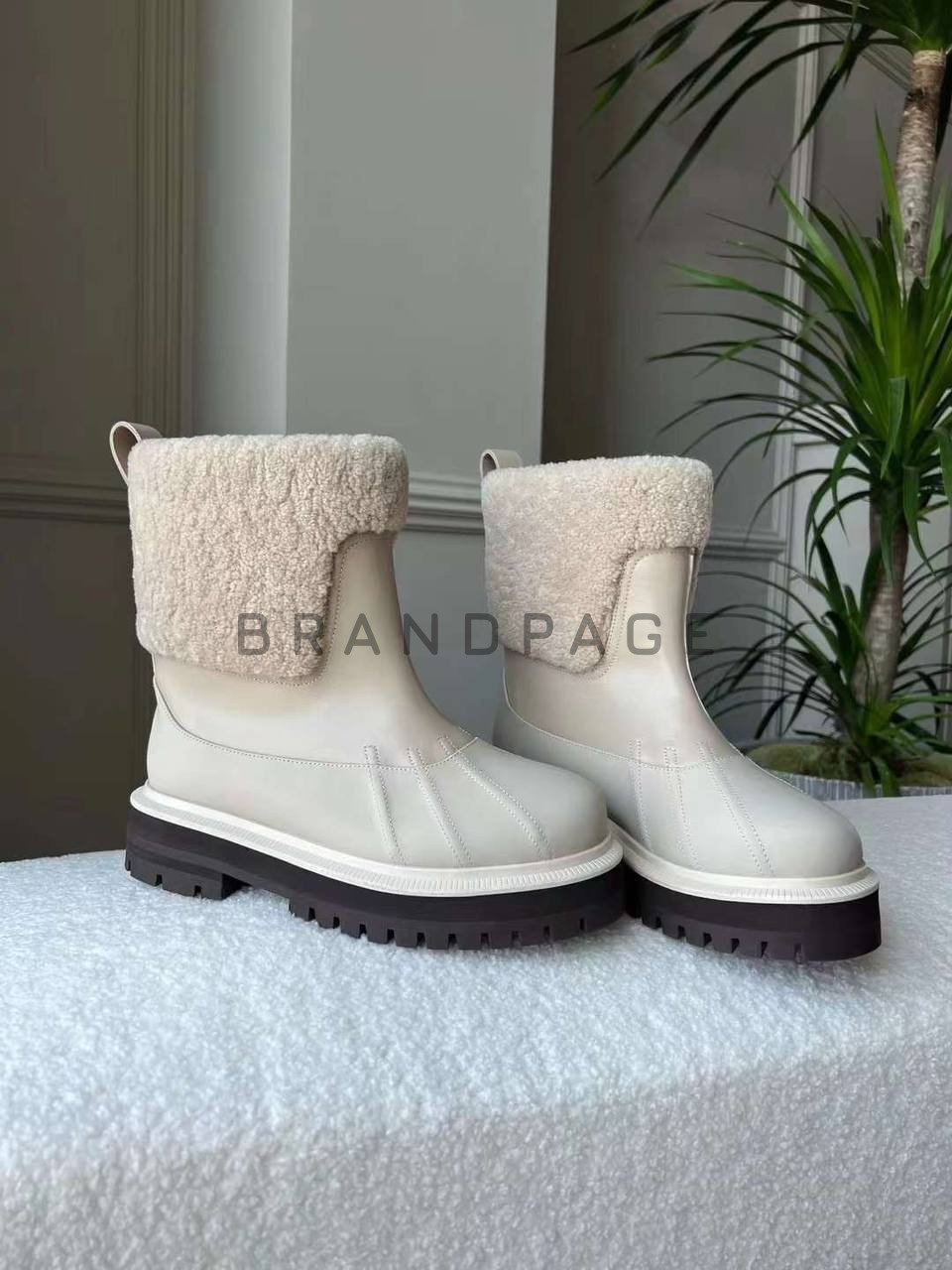 Женские ботинки из меха Loro Piana Regent BPLUX12540 Женские ботинки из меха Loro Piana Regent BPLUX12540