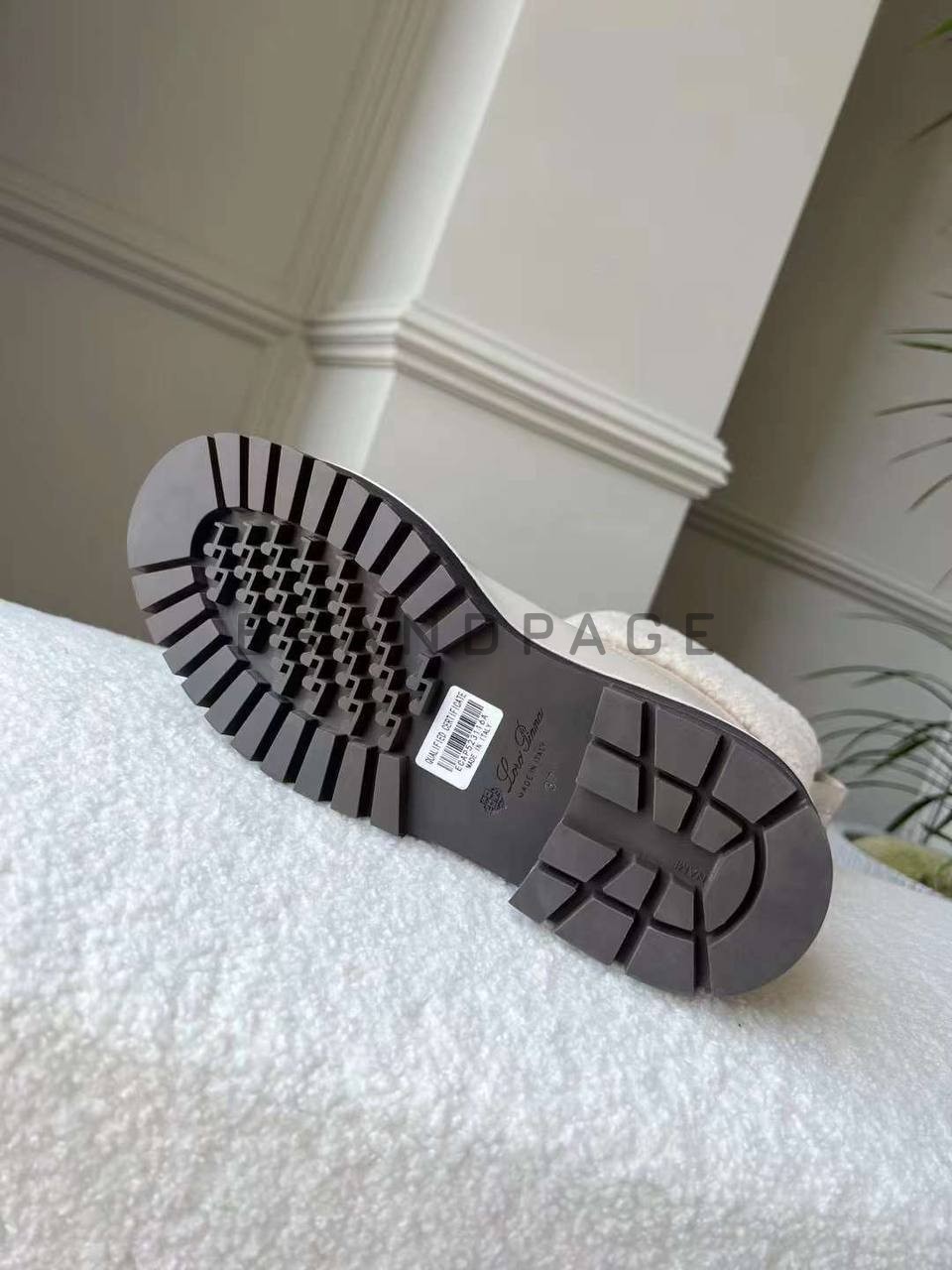 Женские ботинки из меха Loro Piana Regent BPLUX12540 Женские ботинки из меха Loro Piana Regent BPLUX12540