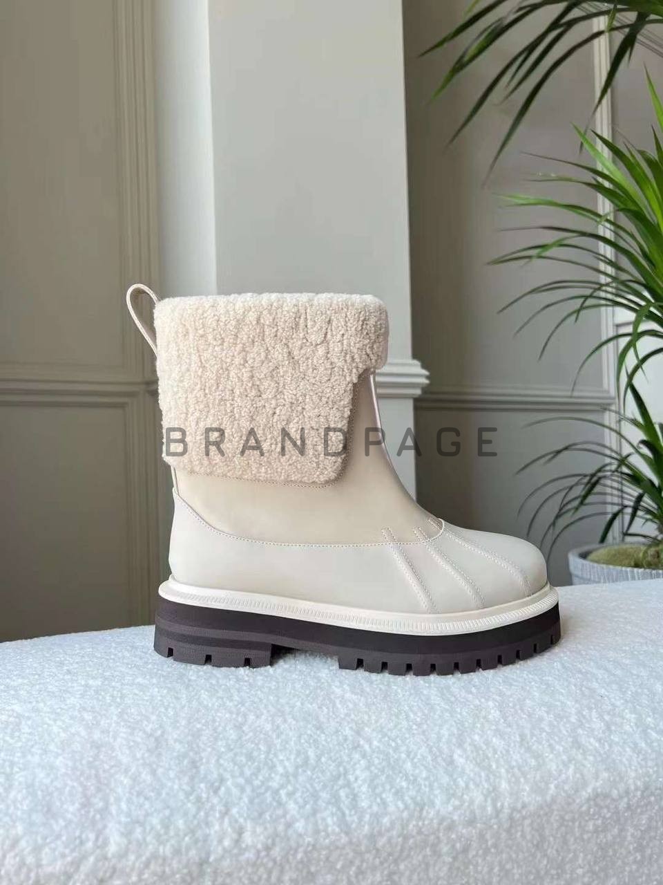 Женские ботинки из меха Loro Piana Regent BPLUX12540 Женские ботинки из меха Loro Piana Regent BPLUX12540