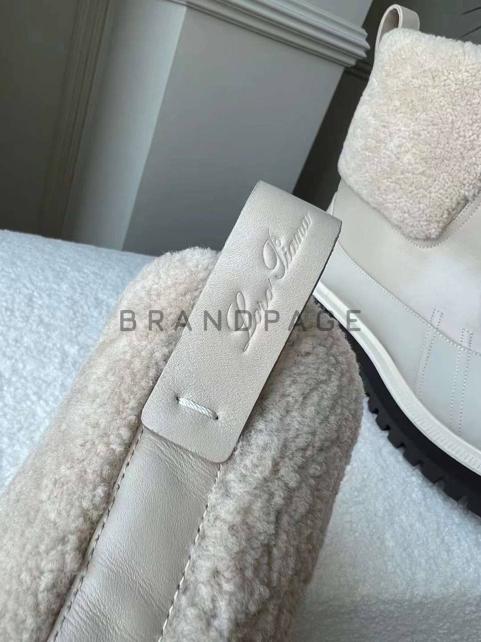 Женские ботинки из меха Loro Piana Regent BPLUX12540 Женские ботинки из меха Loro Piana Regent BPLUX12540