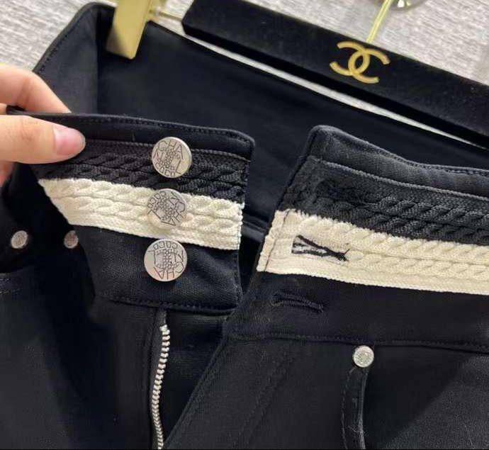 Утеплённые лосины Chanel премиальные BP-23989 Утеплённые лосины Chanel премиальные BP-23989