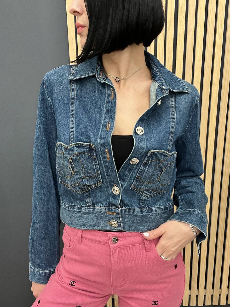 Джинсовая куртка коллекционная Chanel BP-48660 Джинсовая куртка коллекционная Chanel BP-48660