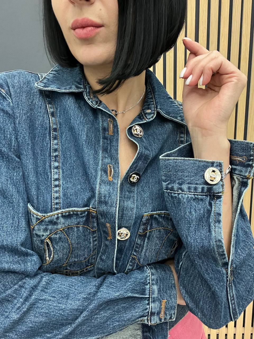 Джинсовая куртка коллекционная Chanel BP-48660 Джинсовая куртка коллекционная Chanel BP-48660