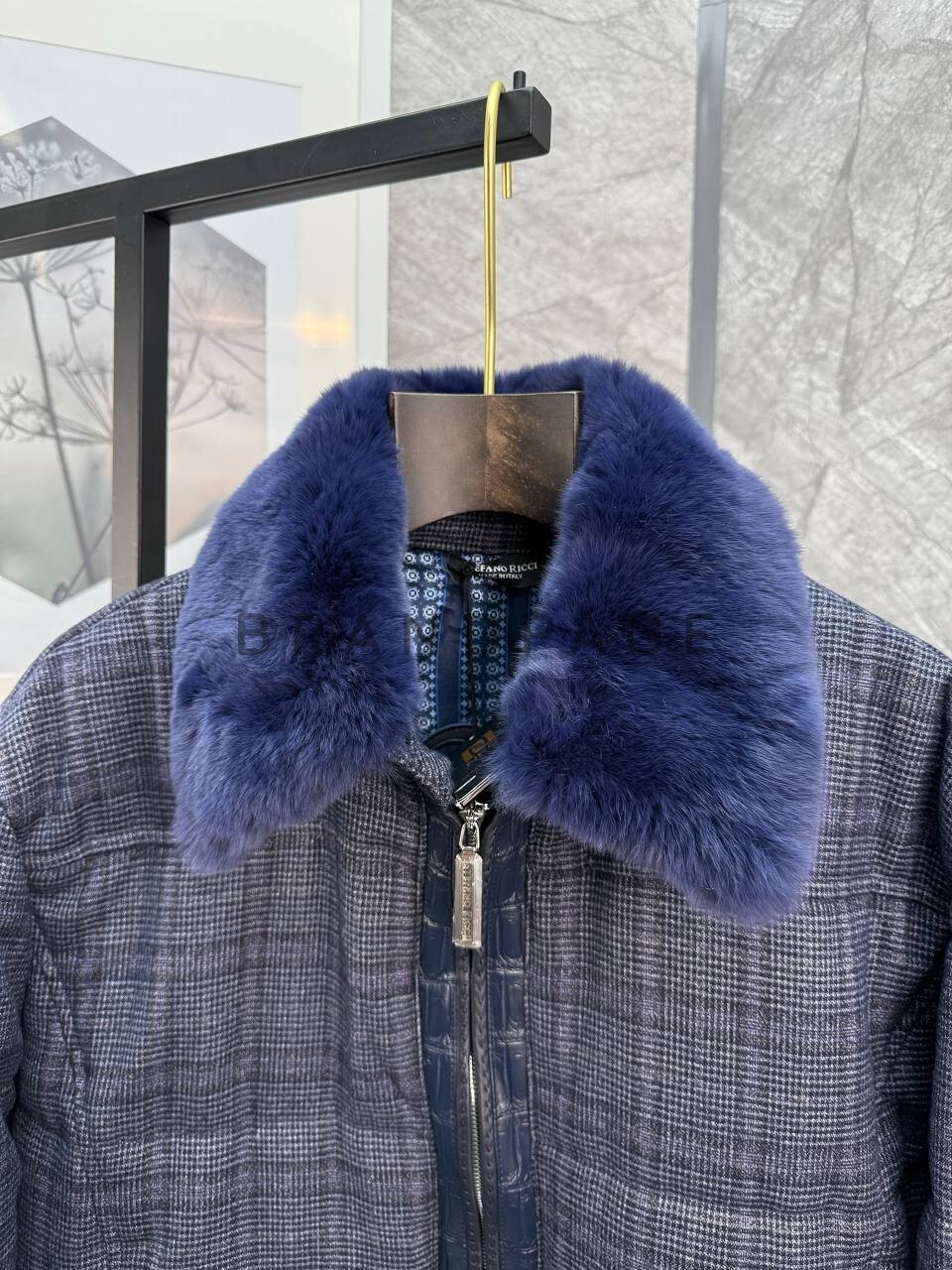 Куртка из хлопка с крокодилом и мехом кролика Stefano Ricci BPLUX5685 Куртка из хлопка с крокодилом и мехом кролика Stefano Ricci BPLUX5685