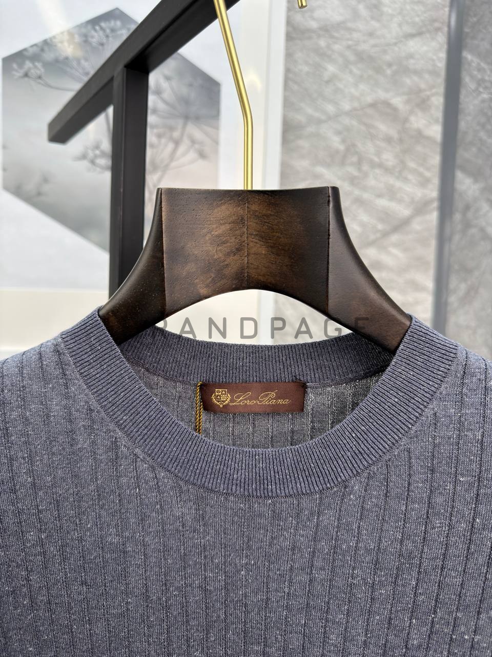 Футболка из льна и тенселя Loro Piana BPLUX13027 Футболка из льна и тенселя Loro Piana BPLUX13027