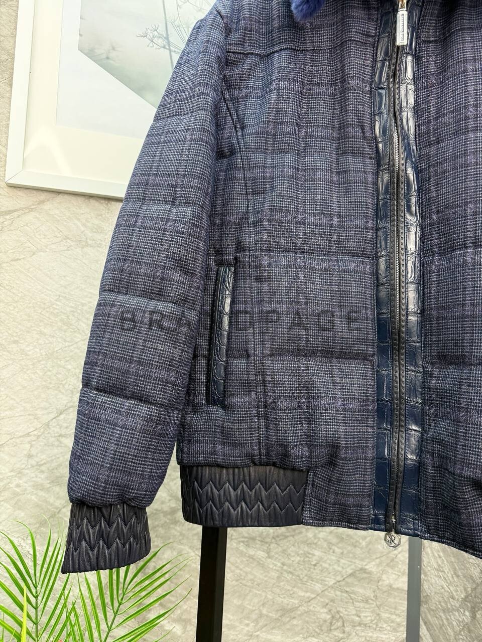 Куртка из хлопка с крокодилом и мехом кролика Stefano Ricci BPLUX5685 Куртка из хлопка с крокодилом и мехом кролика Stefano Ricci BPLUX5685