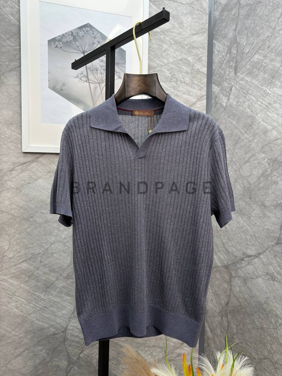 Футболка трикотажная из льна и тенселя Loro Piana BPLUX13010