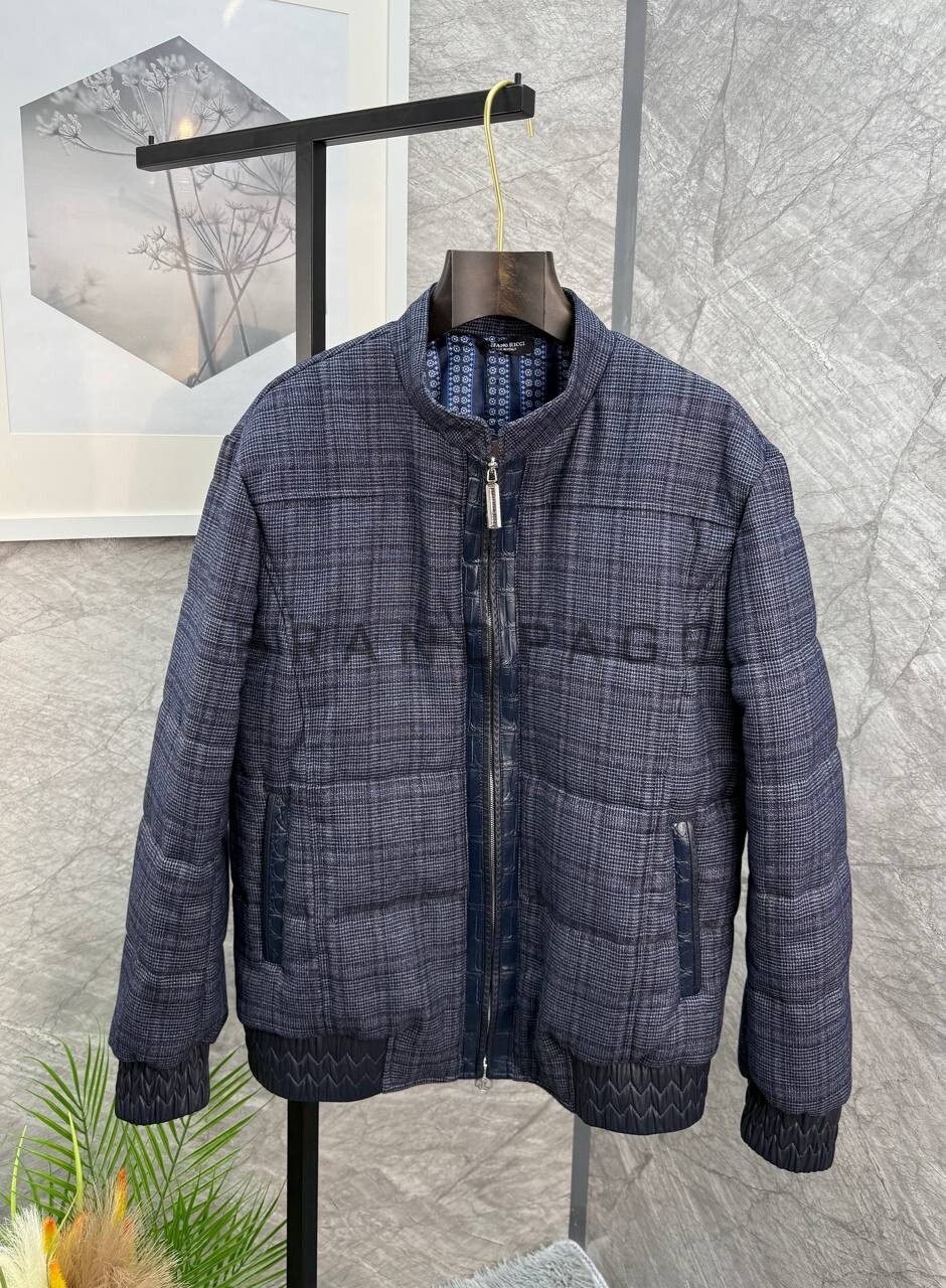 Куртка из хлопка с крокодилом и мехом кролика Stefano Ricci BPLUX5685 Куртка из хлопка с крокодилом и мехом кролика Stefano Ricci BPLUX5685