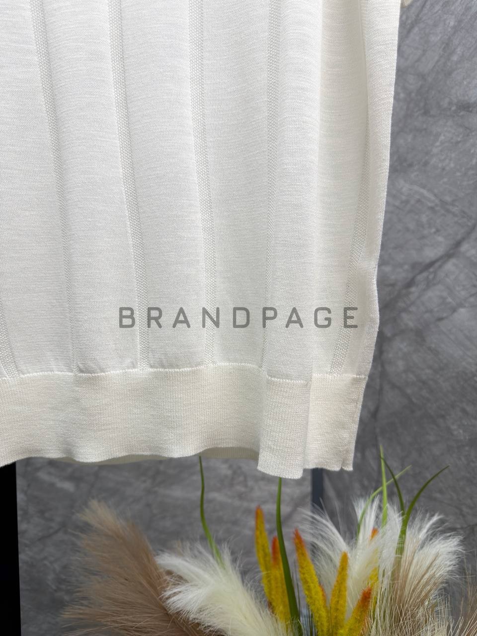 Футболка из льна и тенселя Loro Piana BPLUX13036 Футболка из льна и тенселя Loro Piana BPLUX13036