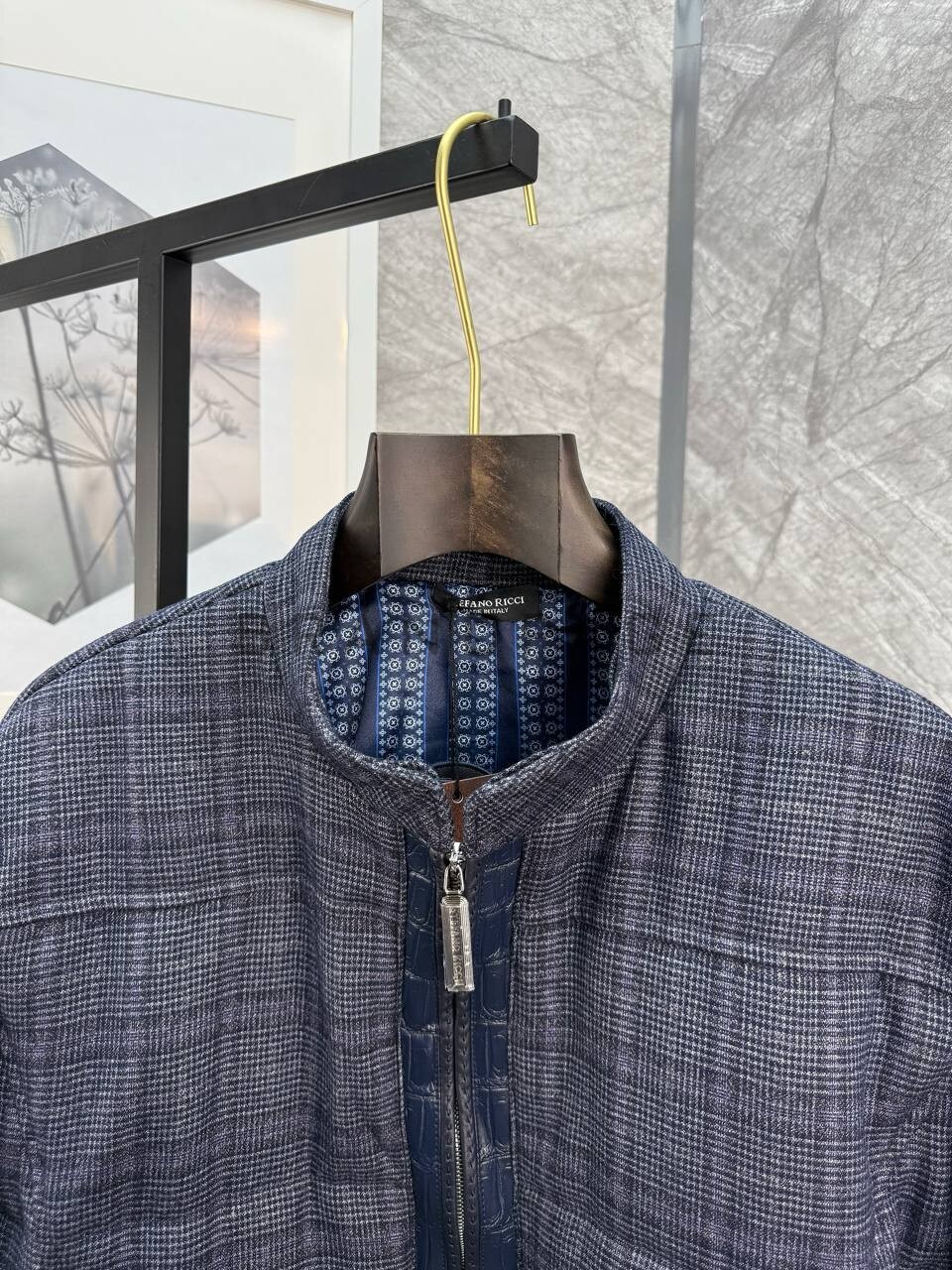 Куртка из хлопка с крокодилом и мехом кролика Stefano Ricci BPLUX5685 Куртка из хлопка с крокодилом и мехом кролика Stefano Ricci BPLUX5685