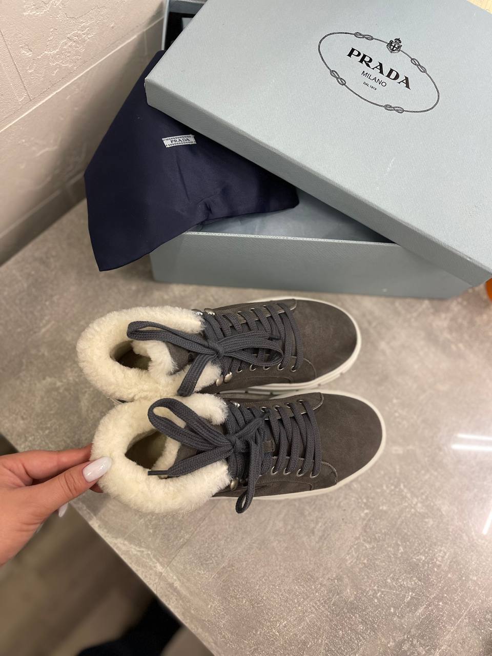 Повседневные женские кеды Prada BP-42154 Повседневные женские кеды Prada BP-42154