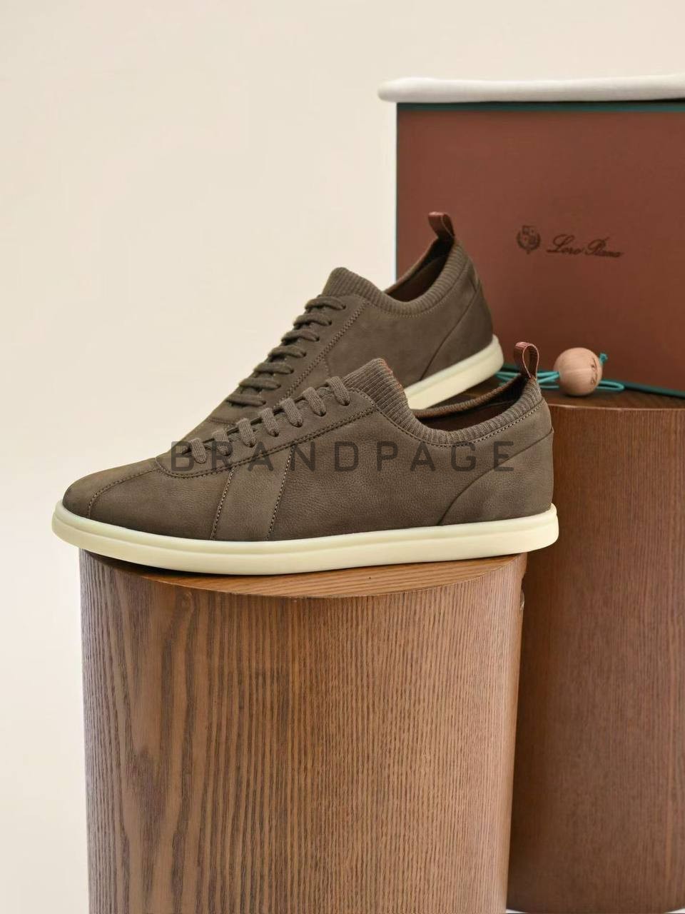 Кеды из телячьей кожи Loro Piana Soho walk sneaker Кеды из телячьей кожи Loro Piana Soho walk sneaker