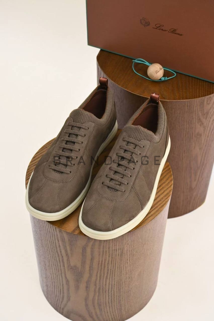 Кеды из телячьей кожи Loro Piana Soho walk sneaker Кеды из телячьей кожи Loro Piana Soho walk sneaker