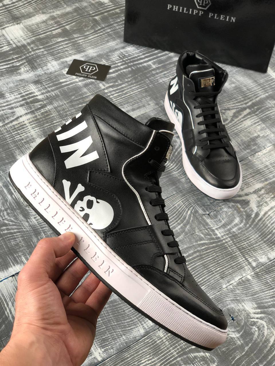 Кеды Philipp Plein стильные мужские BP-42024 Кеды Philipp Plein стильные мужские BP-42024