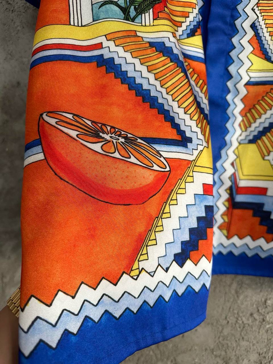 Дизайнерский костюм оранжевый Casablanca BP-851902 Дизайнерский костюм оранжевый Casablanca BP-851902