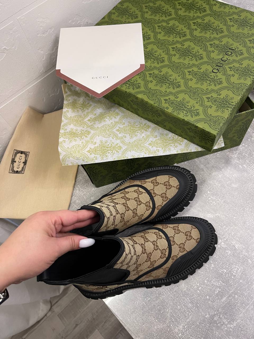 Коллекционные ботинки Gucci BP-42152 Коллекционные ботинки Gucci BP-42152