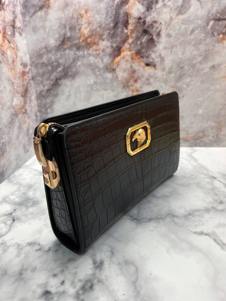 Клатч из кожи крокодила натуральной BP-37205 Stefano Ricci Клатч из кожи крокодила натуральной BP-37205 Stefano Ricci
