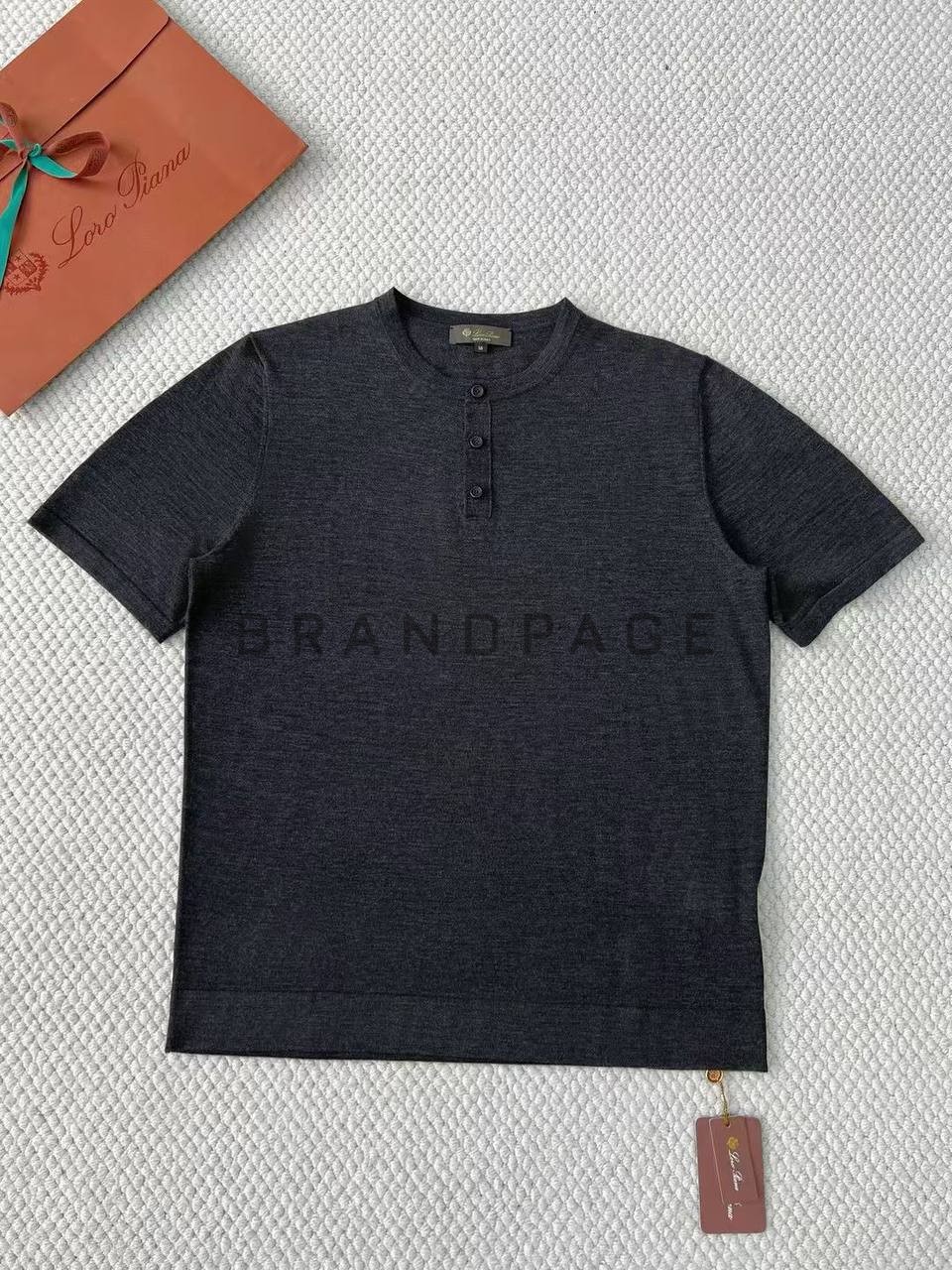 Футболка из шелка, кашемира и льна Loro Piana BPLUX12350 Футболка из шелка, кашемира и льна Loro Piana BPLUX12350