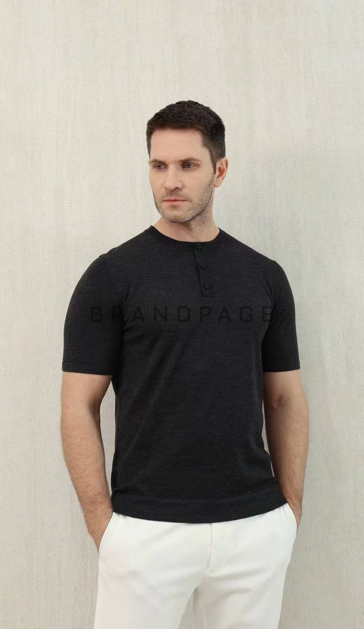 Футболка из шелка, кашемира и льна Loro Piana BPLUX12350 Футболка из шелка, кашемира и льна Loro Piana BPLUX12350