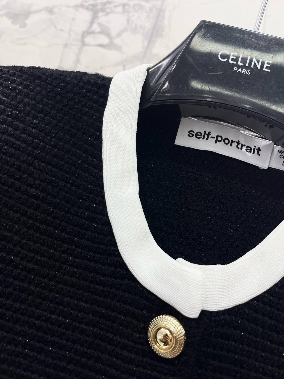 Платье черное с карманами Self Portrait BP-299970 Платье черное с карманами Self Portrait BP-299970