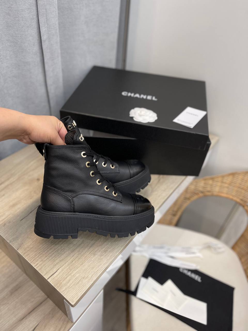 Коллекционные женские ботинки Chanel BP-40042 Коллекционные женские ботинки Chanel BP-40042