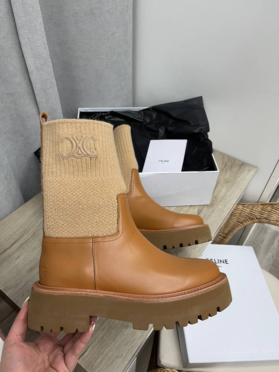 Трендовые ботинки Celine BP-46125 Трендовые ботинки Celine BP-46125